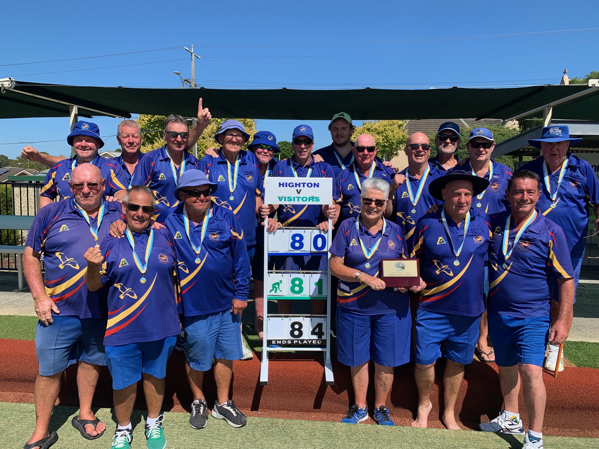 Saturday Pennant Premiers 2023 2024 GEELONG BOWLS REGION